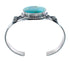 Authentic Turquoise and Sterling Silver Navajo Cuff Bracelet JX125326